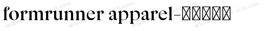 formrunner apparel字体转换